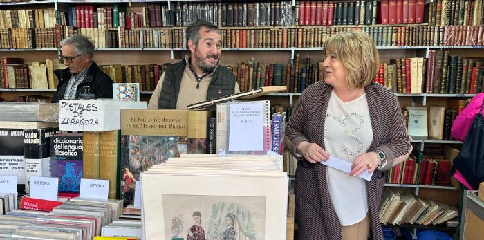 Inauguración de la XVIII Feria del Libro Viejo y Antiguo de Zaragoza.