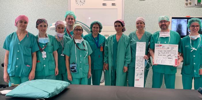 Equipo que realizó la intervención el pasado 16 de abril
