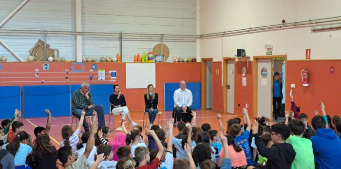 Fernando Romay, en su visita a Daroca.