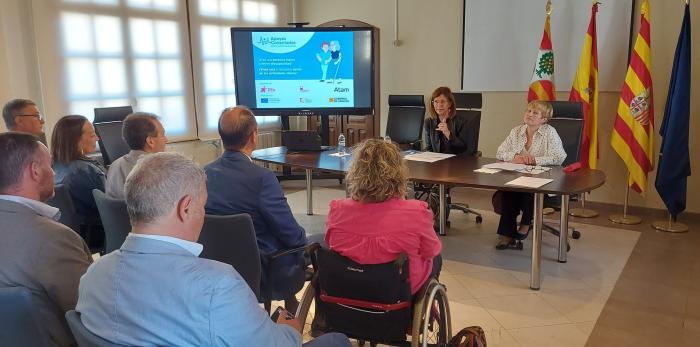 Los consejeros de Bienestar Social y Sanidad han visitado hoy Belchite.