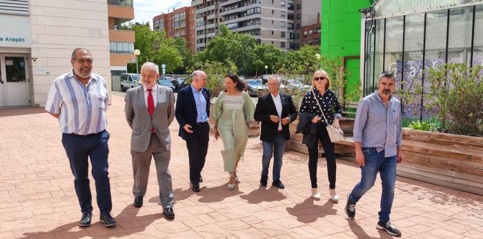 Este miércoles la consejera Susín ha visitado las instalaciones de Atades en el barrio del Actur