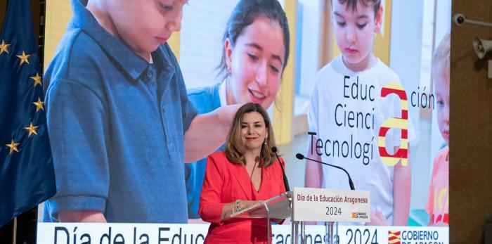 Día de la Educación Aragonesa. La consejera de Educación, Ciencia y Universidades  del Gobierno de Aragón, Claudia Pérez Forniés, preside la celebración del Día de la Educación Aragonesa.