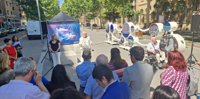 La exposición podrá contemplarse hasta el día 27 en la Gran Vía de Ramón y Cajal.