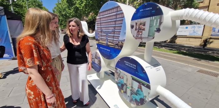 La exposición podrá contemplarse hasta el día 27 en la Gran Vía de Ramón y Cajal.