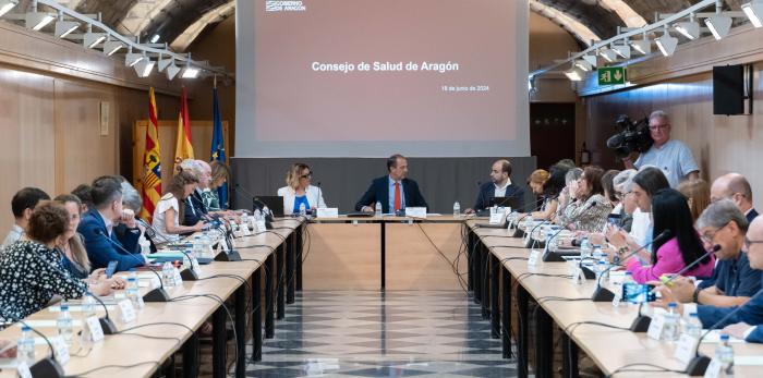 Pleno del Consejo de Salud de Aragón.