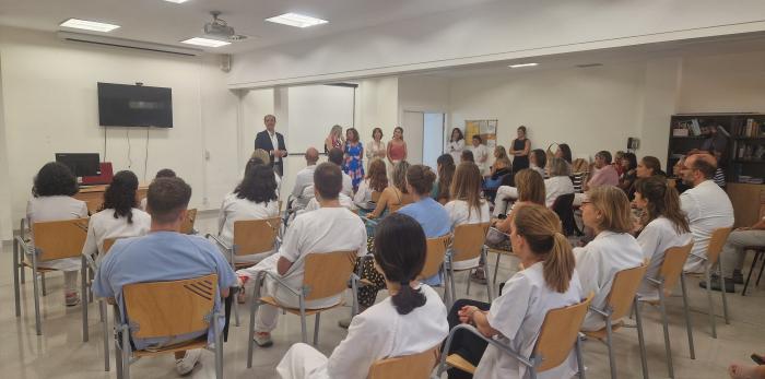 Acto de entrega de la distinción al CS Valdespartera por la excelencia en la profesión Enfermera