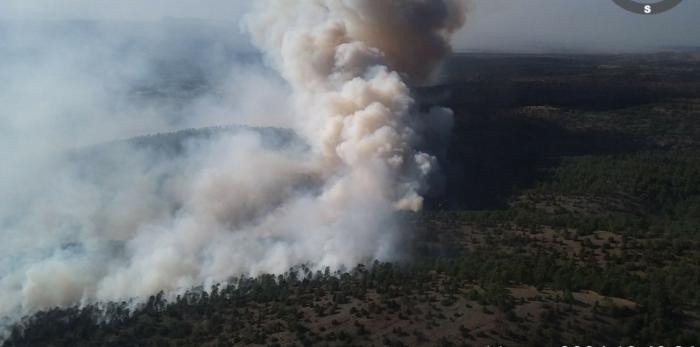 Imágenes del incendio de Corbalán