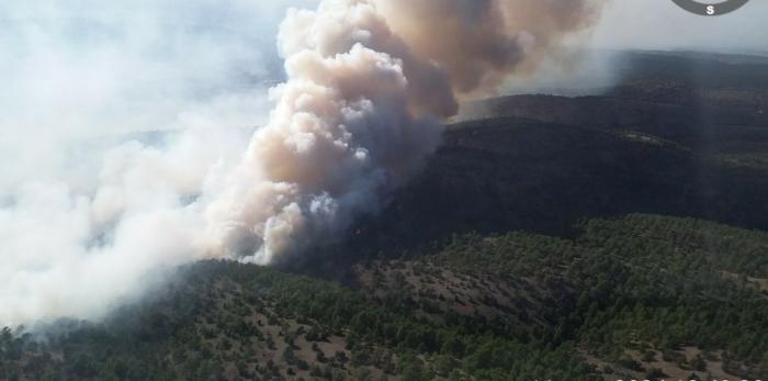 Imágenes del incendio de Corbalán