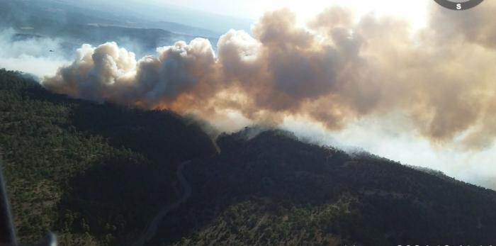 Imágenes del incendio de Corbalán