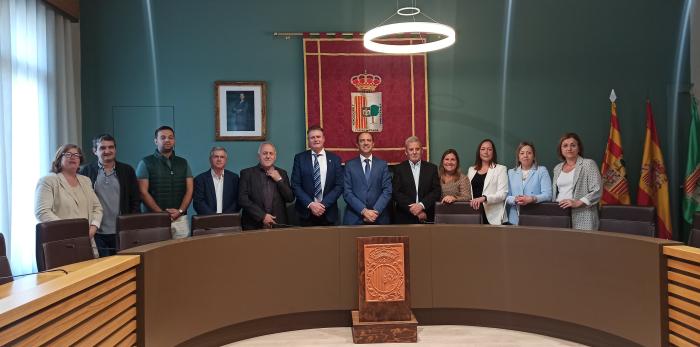 Visita del consejero de Sanidad a la localidad de Fraga