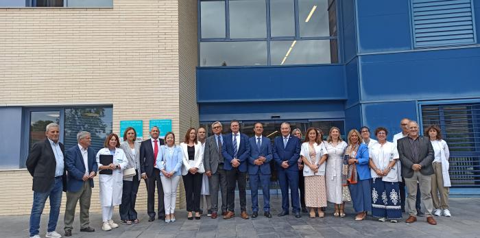 Visita del consejero de Sanidad a la localidad de Fraga