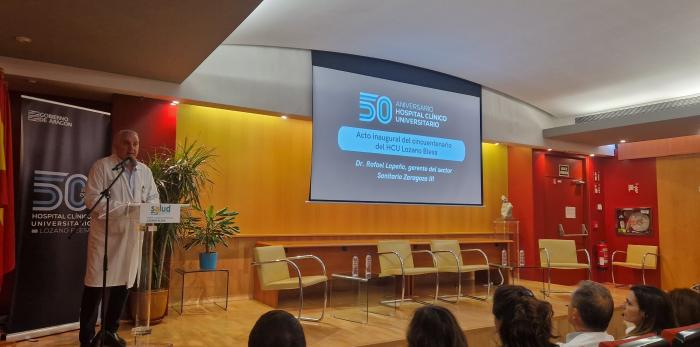 Primer acto de celebración del 50 aniversario del Hospital Clínico Universitario Lozano Blesa de Zaragoza