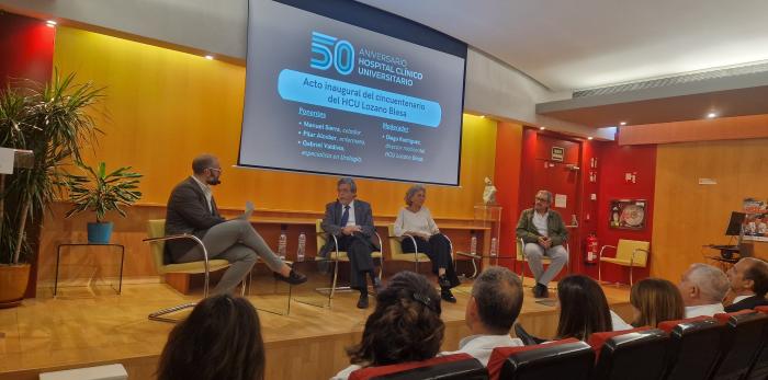 Primer acto de celebración del 50 aniversario del Hospital Clínico Universitario Lozano Blesa de Zaragoza
