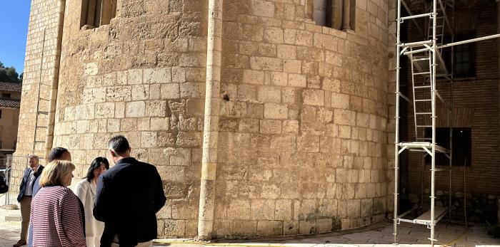 Visita de la consejera a la Basílica de Santa María de los Corporales de Daroca.