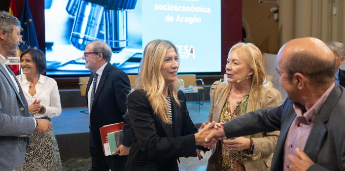 Mar Vaquero clausura la jornada “Situación socioeconómica de Aragón” organizada por el Consejo Económico y Social de Aragón (CESA).