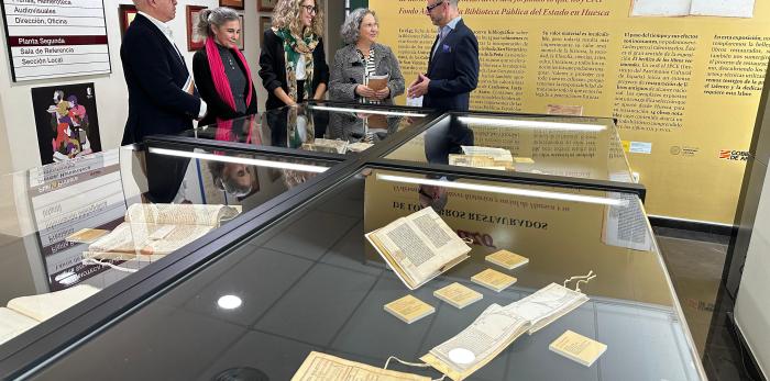 Acto de celebración del Día de las Bibliotecas en Huesca.