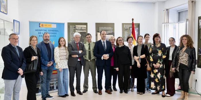 El Coronel Director del Hospital General de la Defensa de Zaragoza, Alfredo Buisán, y el consejero de Sanidad del Gobierno de Aragón, José Luis Bancalero Flores, visitan la nueva Unidad de Salud Mental Infanto Juvenil del sector sanitario Zaragoza II, pue