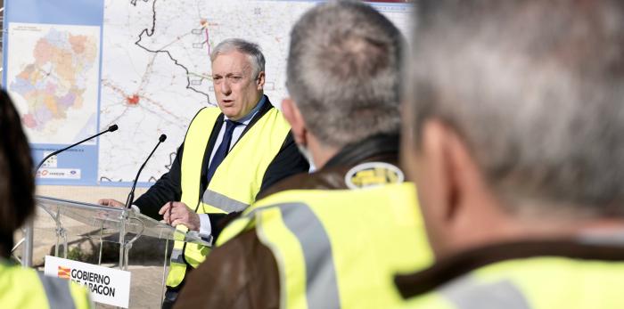 Octavio López supervisa los trabajos del Itinerario 4 del Plan Extraordinario de Carreteras