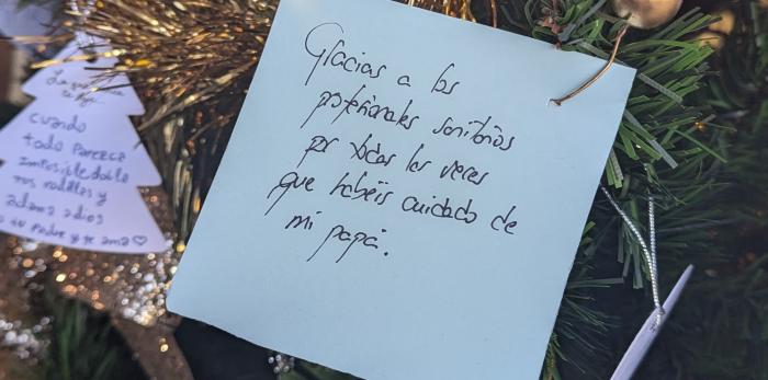 Hoy se han celebrado diversos actos navideños en el Hospital Universitario Miguel Servet de Zaragoza