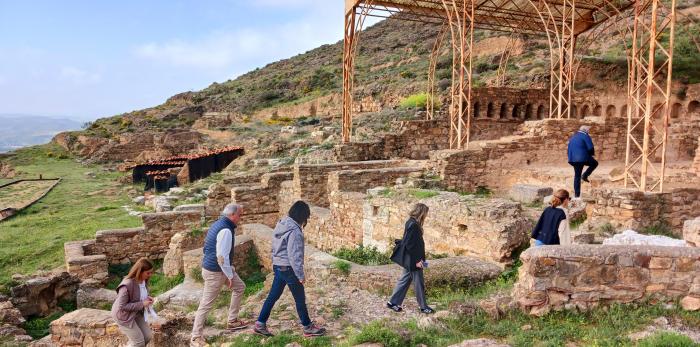 La directora general de Patrimonio Cultural, Gloria Pérez, ha visitado este jueves Calatayud.
