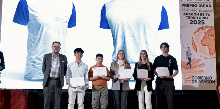 Acto de entrega del Premio IGEAR 2025 y del Concurso Escolar ‘Aragón es tu territorio’.