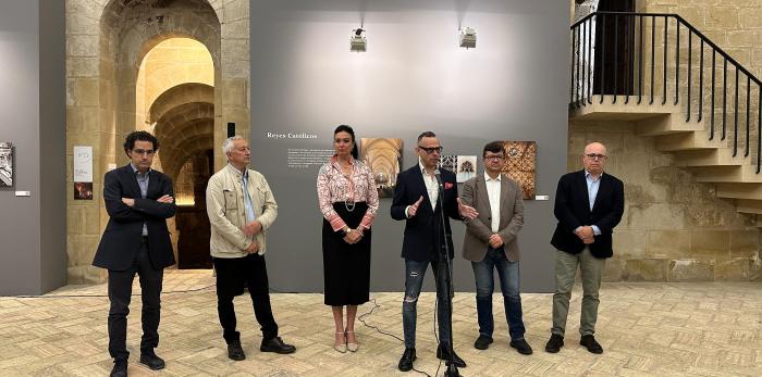 Inauguración de la exposición ‘El arte de la arquitectura gótica en la Corona de Aragón’, este jueves en el Museo de Huesca.