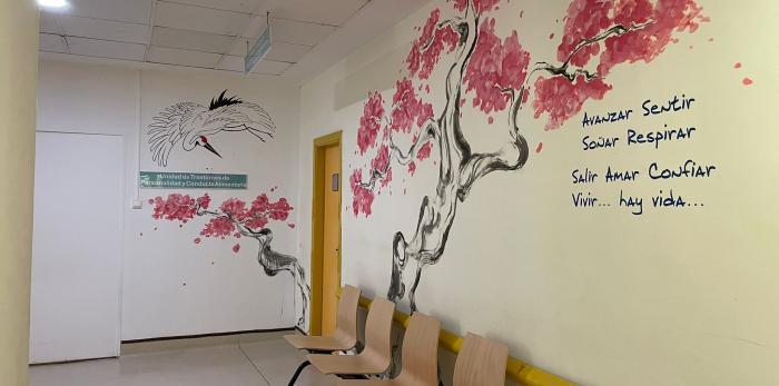 Image 4 of article El Hospital Nuestra Señora de Gracia de Zaragoza estrena un mural artístico en su Unidad de Trastornos Alimentarios