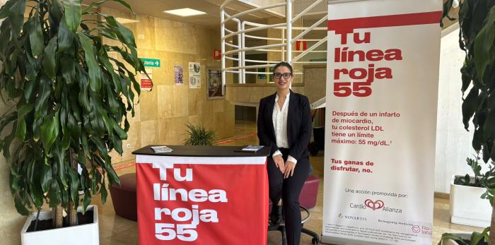 Campaña 'Tu línea roja 55' en el Hospital Universitario Miguel Servet.
