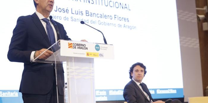 Inauguración de la jornada 'Innovación en Tecnología Sanitaria', organizada por la Federación Española de Empresas de Tecnología Sanitaria y el Gobierno de Aragón.