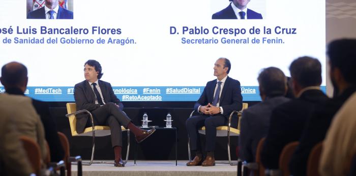 Inauguración de la jornada 'Innovación en Tecnología Sanitaria', organizada por la Federación Española de Empresas de Tecnología Sanitaria y el Gobierno de Aragón.