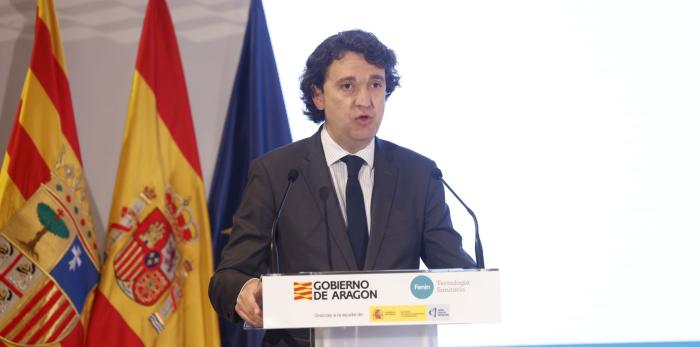 Inauguración de la jornada 'Innovación en Tecnología Sanitaria', organizada por la Federación Española de Empresas de Tecnología Sanitaria y el Gobierno de Aragón.