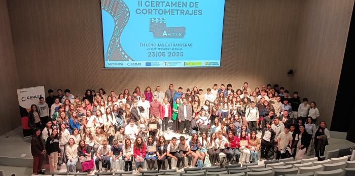 Image 2 of article El II Certamen de cortometrajes en lenguas extranjeras premia a los IES Sierra de Guara, Miguel de Molinos,  Ramón Pignatelli y Hermanos Argensola