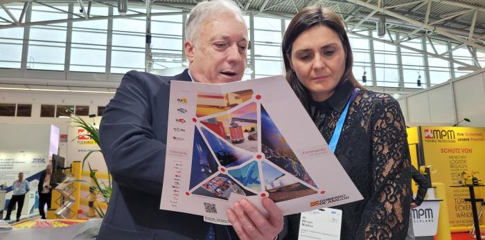Octavio López encabeza la delegación aragonesa en Munich, en Transport Logistic 2025.