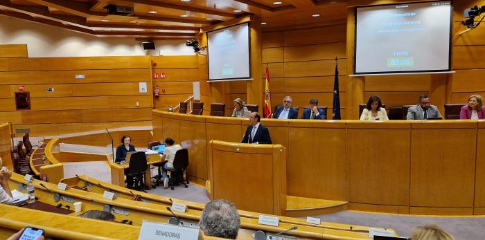 El consejero de Sanidad. José Luis Bancalero Flores, ha participado en la Comisión general de las Comunidades Autónomas en el Senado