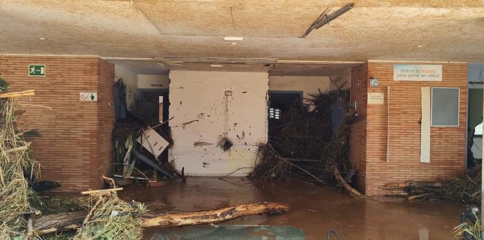 Destrozos en Azuara por la tormenta