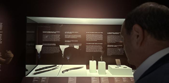Inauguración de la exposición 'Alas para la guerra. Aratis y la Celtibéria', en el Museo Arqueológico Nacional.