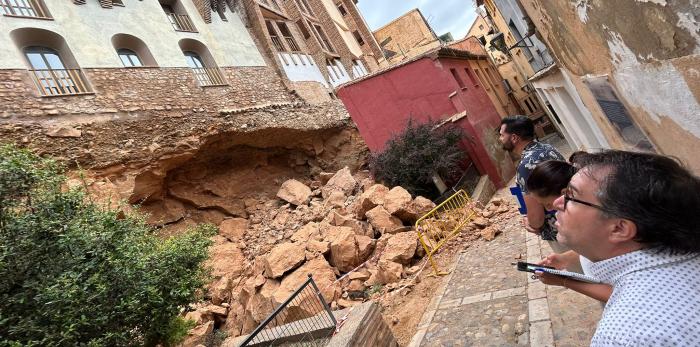 Imagen del artículo Técnicos de Patrimonio Cultural visitan las 'Casas Colgadas' de Tarazona afectadas por un derrumbe