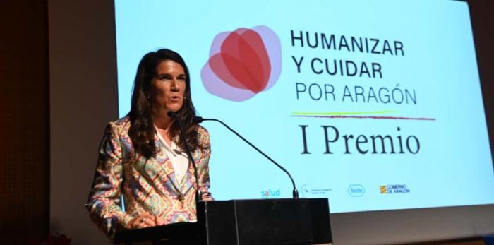 Acto de entrega de los I Premios HumanizAR y CuidAR por Aragón.