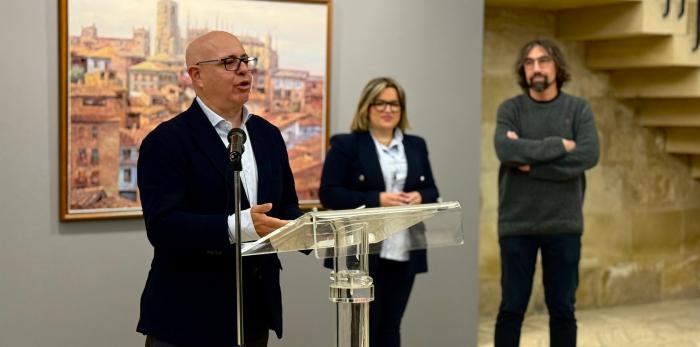 Presentación de la exposición “Leoncio Mairal. Atmósferas a través del paisaje” en el Museo de Huesca.