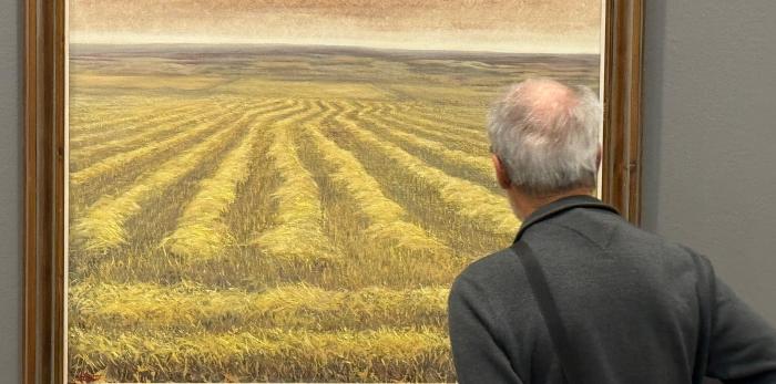 Presentación de la exposición “Leoncio Mairal. Atmósferas a través del paisaje” en el Museo de Huesca.