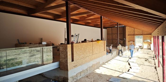 Imágenes del antes y el después de los daños ocasionados por las lluvias en el yacimiento.