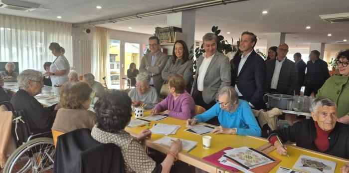 La consejera ha visitado la sede de la Comarca de Ribagorza, el Ayuntamiento de Graus y el centro de mayores de la localidad oscense