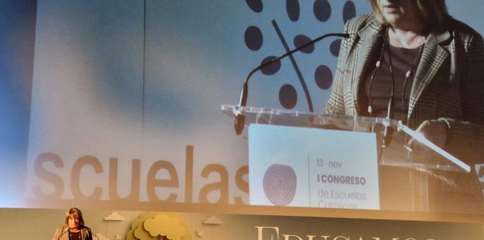 La consejera ha clausurado el I Congreso de Escuelas Católicas de Aragón.