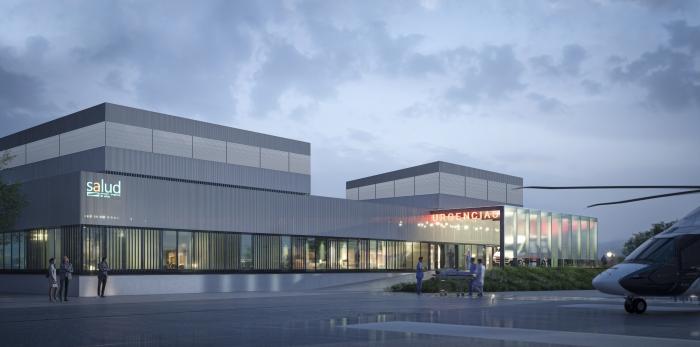 Infografía de la ampliación del servicio de Urgencias en el Hospital Ernest Lluch de Calatayud.