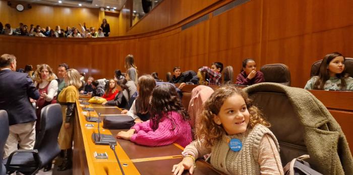 La celebración se ha desarrollado en el hemiclo de las Cortes de Aragón.