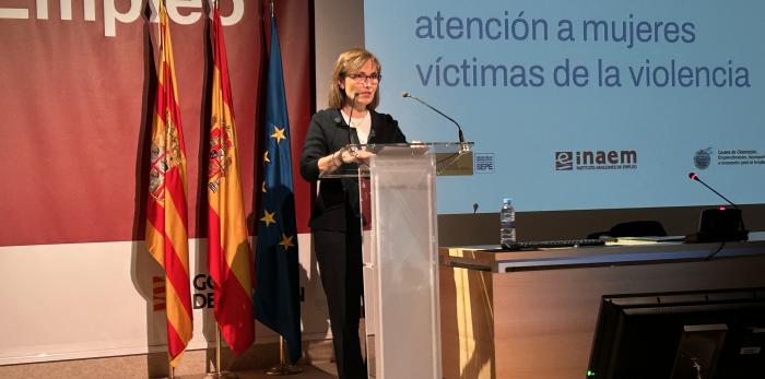 María Antoñanzas en la inauguración de Sumando Voces