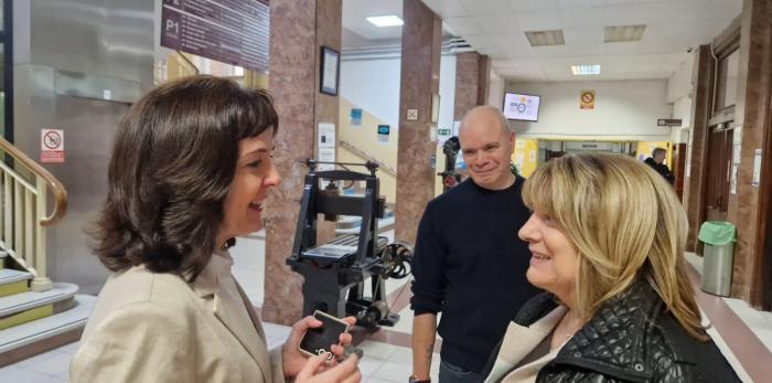 La consejera ha seguido la jornada desde el CPIFP Corona de Aragón con una representación de los alumnos de todas las ramas de FP que se cursan en el centro.