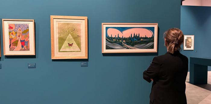 Presentación de la exposición 'Aragón y las artes: 1976-1995'.