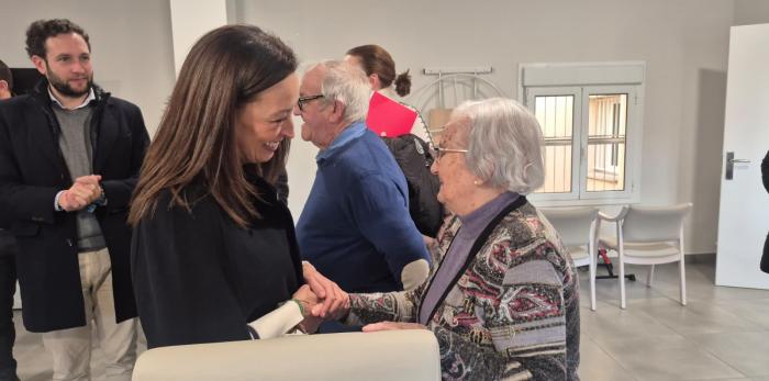 Susín ha visitado las instalaciones del recurso para mayores de Monzón, que fue ampliado en marzo del presente ejercicio