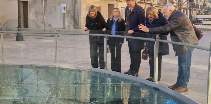 La consejera de Educación ha visitado hoy la localidad de Fraga.